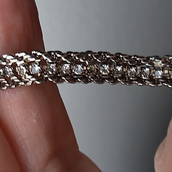 1950's silver tennis bracelet - Picture 5 of 5